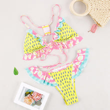 Load image into Gallery viewer, Dot Patchwork Bandeau Bikini 2019 High Quality Push Up Bikinis Female Bikini Set Swimsuit Women&#39;S Beach Feminino May Biquinis