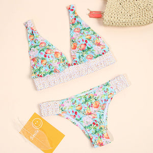 Dot Patchwork Bandeau Bikini 2019 High Quality Push Up Bikinis Female Bikini Set Swimsuit Women'S Beach Feminino May Biquinis