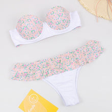 Load image into Gallery viewer, Dot Patchwork Bandeau Bikini 2019 High Quality Push Up Bikinis Female Bikini Set Swimsuit Women&#39;S Beach Feminino May Biquinis