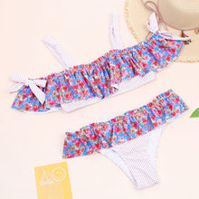 Load image into Gallery viewer, Dot Patchwork Bandeau Bikini 2019 High Quality Push Up Bikinis Female Bikini Set Swimsuit Women&#39;S Beach Feminino May Biquinis