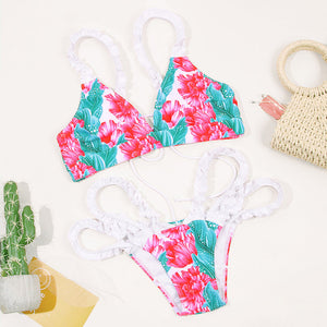 Dot Patchwork Bandeau Bikini 2019 High Quality Push Up Bikinis Female Bikini Set Swimsuit Women'S Beach Feminino May Biquinis