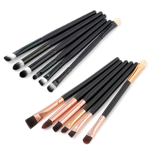 ELECOOL 6pcs Eye Shadow Makeup Brushes Kit Soft Cosmetic Eyeshadow Eyeliner Eyebrow Cosmetic Make up Brush Set Pincel Maquiagem