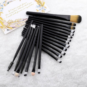 FLD 20 Pieces Makeup Brushes Set Eye Shadow Foundation Powder Eyeliner Eyelash Lip Make Up Brush Cosmetic Beauty Tool Kit