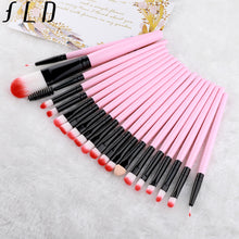 Load image into Gallery viewer, FLD 20 Pieces Makeup Brushes Set Eye Shadow Foundation Powder Eyeliner Eyelash Lip Make Up Brush Cosmetic Beauty Tool Kit