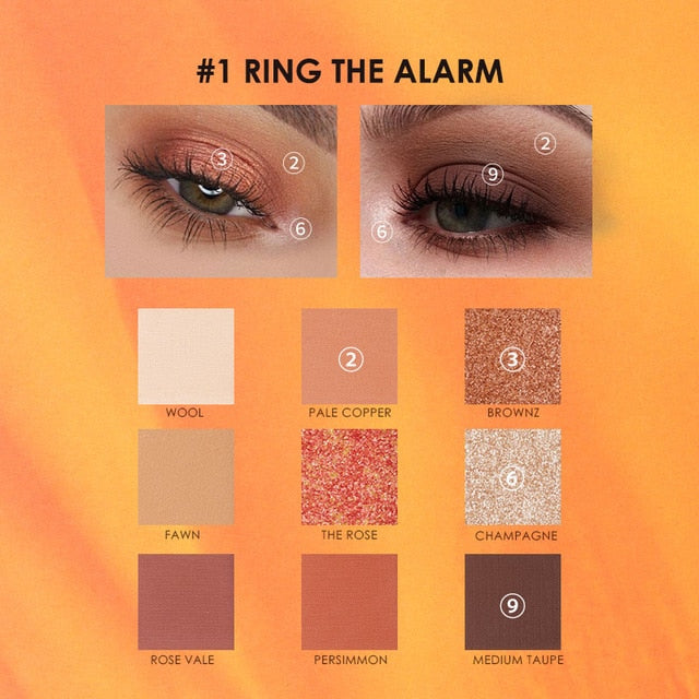 FOCALLURE Brand Glitter Green Eyeshadow palette waterproof makeup matte eyeshadow High pigment powder eye shadow pallete