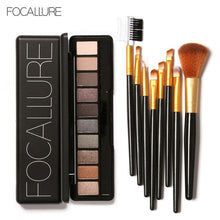 Load image into Gallery viewer, FOCALLURE Matte Eyeshadow Palette Waterproof High Pigment Shimmer Makeup Smoky Eye Shadow Pallete