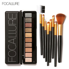 Load image into Gallery viewer, FOCALLURE Matte Eyeshadow Palette Waterproof High Pigment Shimmer Makeup Smoky Eye Shadow Pallete