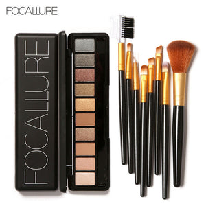 FOCALLURE Matte Eyeshadow Palette Waterproof High Pigment Shimmer Makeup Smoky Eye Shadow Pallete