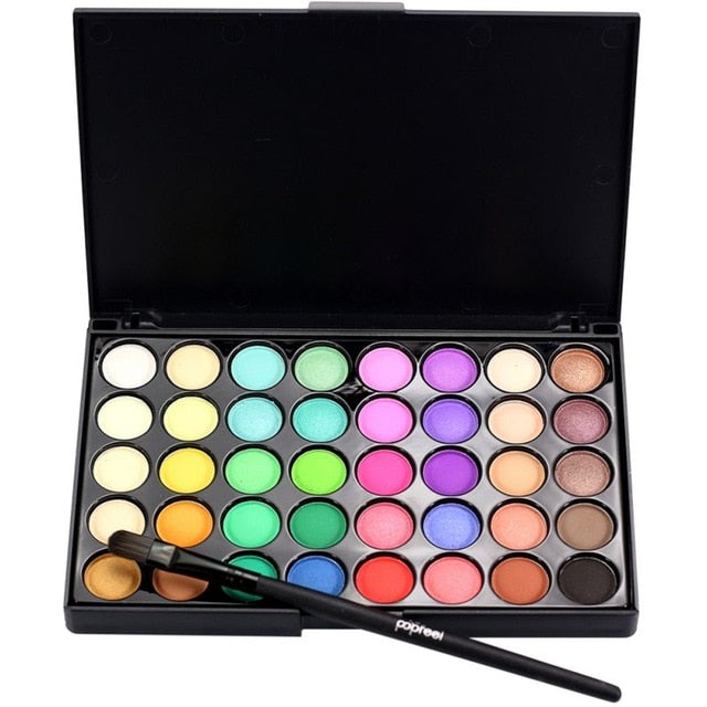 Face Cosmetics Makeup Natural Matte Eyeshadow Pallete Brighten Shimmer Eye Shadow Palette MakeUp Tool 40 Colors/Set Dropshipping