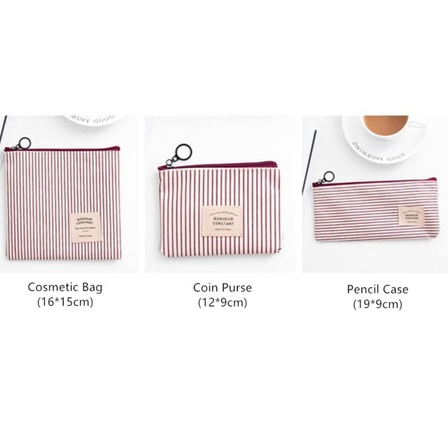 Fashion Travel Cosmetic Bag Organizer Women Zipper Makeup Bag Female Small Necessity Beauty Handbag Purse Pencil Make Up Bags