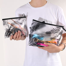 Load image into Gallery viewer, Fashion Women Clear Cosmetic Bags Transparent PVC Toiletry Bags Travel Organizer Necessary Beauty Case Makeup Bag Bath Wash Box