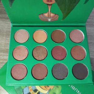 GIVENONE 6/12/16 Color Eye Makeup Nudes Palette Matte Eyeshadow Pallete glitter powder Eye Shadow Earth shadows stamp pigment