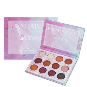 Givenone Eye Shadow Palette Natural Shimmer Matte Eyeshadow Powder 12 Colors Pearlescent Eyes Makeup Pallete Maquiagem