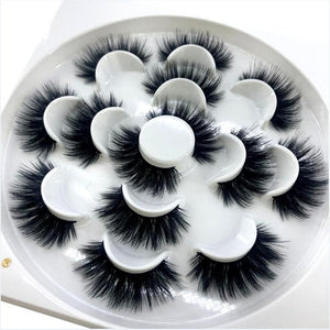 HBZGTLAD 1/2/7 pairs natural false eyelashes fake lashes long makeup 3d mink lashes eyelash extension mink eyelashes for beauty