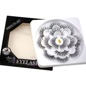 HBZGTLAD 1/2/7 pairs natural false eyelashes fake lashes long makeup 3d mink lashes eyelash extension mink eyelashes for beauty