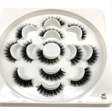 Load image into Gallery viewer, HBZGTLAD 1/2/7 pairs natural false eyelashes fake lashes long makeup 3d mink lashes eyelash extension mink eyelashes for beauty