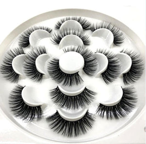 HBZGTLAD 1/2/7 pairs natural false eyelashes fake lashes long makeup 3d mink lashes eyelash extension mink eyelashes for beauty