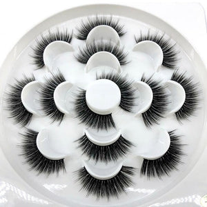 HBZGTLAD 1/2/7 pairs natural false eyelashes fake lashes long makeup 3d mink lashes eyelash extension mink eyelashes for beauty