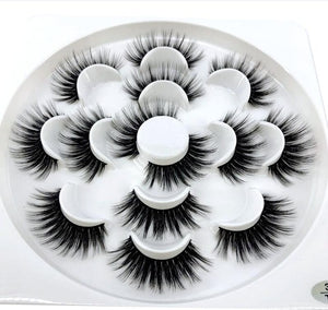 HBZGTLAD 1/2/7 pairs natural false eyelashes fake lashes long makeup 3d mink lashes eyelash extension mink eyelashes for beauty