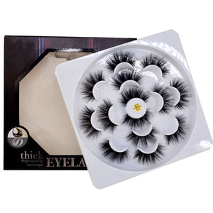 HBZGTLAD 1/2/7 pairs natural false eyelashes fake lashes long makeup 3d mink lashes eyelash extension mink eyelashes for beauty