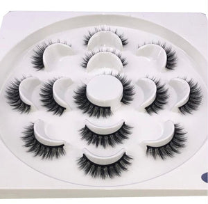 HBZGTLAD 1/2/7 pairs natural false eyelashes fake lashes long makeup 3d mink lashes eyelash extension mink eyelashes for beauty