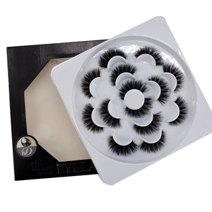 HBZGTLAD 1/2/7 pairs natural false eyelashes fake lashes long makeup 3d mink lashes eyelash extension mink eyelashes for beauty