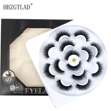 Load image into Gallery viewer, HBZGTLAD 1/2/7 pairs natural false eyelashes fake lashes long makeup 3d mink lashes eyelash extension mink eyelashes for beauty