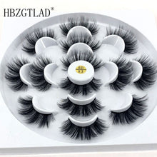 Load image into Gallery viewer, HBZGTLAD 1/2/7 pairs natural false eyelashes fake lashes long makeup 3d mink lashes eyelash extension mink eyelashes for beauty