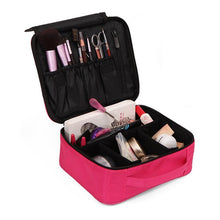 Load image into Gallery viewer, HMUNII Brand Women Cosmetic Bag High Quality Travel Cosmetic Organizer Zipper Portable Makeup Bag Designers Trunk Cosmetic Bags