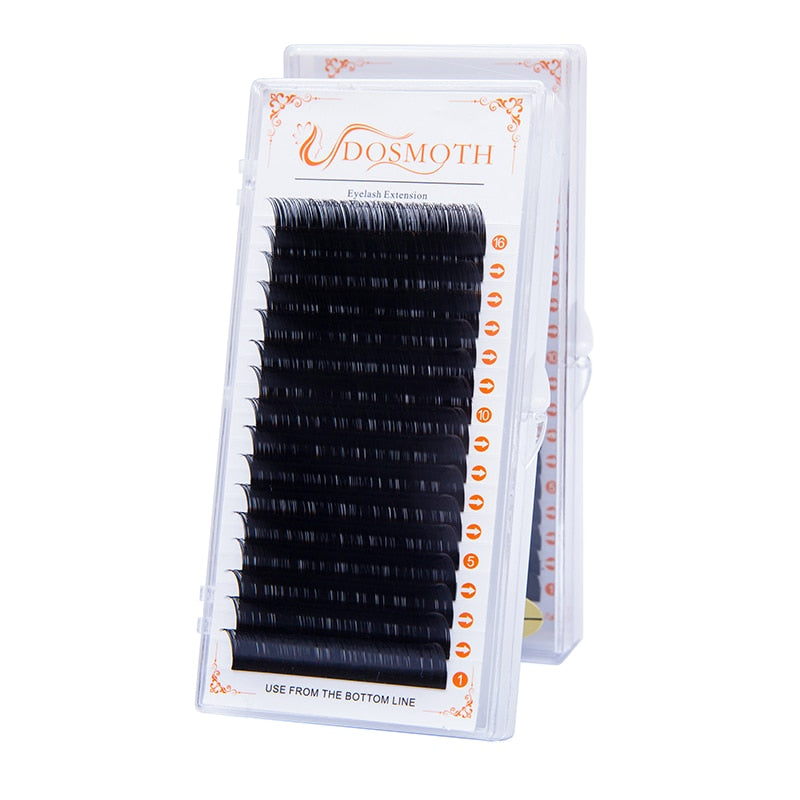 High quality 16Rows thickness 0.03 to 0.20 Faux mink eyelashes individual eyelash lashes soft  eyelash extension False eyelash