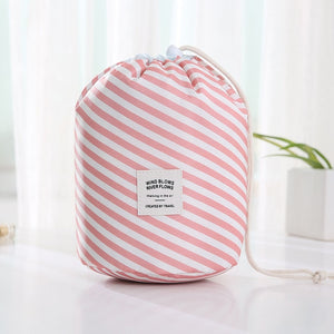 Hot Sale Round Waterproof Makeup Bag Travel Cosmetic bag Organizer Toiletry Makeup Bags For Women Ladies Box Neceser