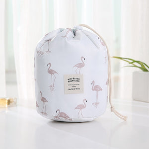 Hot Sale Round Waterproof Makeup Bag Travel Cosmetic bag Organizer Toiletry Makeup Bags For Women Ladies Box Neceser