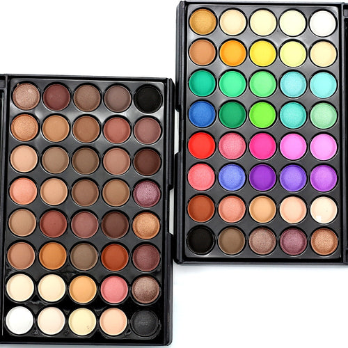 Hotest 40 Colors Matte Shimmer Eyeshadow Makeup Palette Warm Earth Color Eye Shadow Pallete Long Lasting Easywear Eyes Makeup