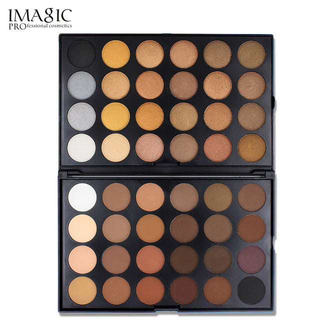 IMAGIC  Eyeshadow Pallete Professional 48 Colors Eyeshadow Matte Shimmer Glitter  Cosmetics Smoky  Eye Shadow Makeup Powder