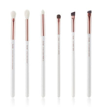 Load image into Gallery viewer, Jessup brushes Pearl White/Rose Gold Makeup brushes set Professional Beauty Make up brush Natural hair Foundation Powder Blushes