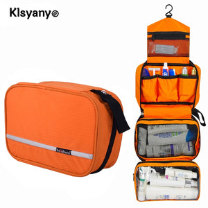 Klsyanyo Multi-functional Waterproof Compact Hanging Cosmetic Travel Bag Toiletry Neceser Wash Bag Makeup Necessaire Organizer