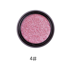 Load image into Gallery viewer, LULAA Glitter Eyeshadow Waterproof Purple Eye Shadow Sequins Pigment Long Lasting Shimmer Eyes Makeup Silver Eyeshadow Pallete