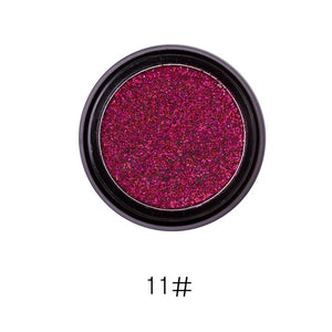 LULAA Glitter Eyeshadow Waterproof Purple Eye Shadow Sequins Pigment Long Lasting Shimmer Eyes Makeup Silver Eyeshadow Pallete