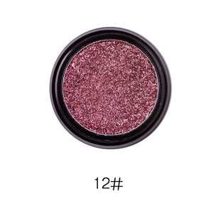 LULAA Glitter Eyeshadow Waterproof Purple Eye Shadow Sequins Pigment Long Lasting Shimmer Eyes Makeup Silver Eyeshadow Pallete