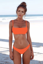 Load image into Gallery viewer, Lefeel 2019 Sexy Bikini Set Women Swimsuit Solid Bikini Backless Swimwear Low Waist Bathing Suit Female Brazilian Biquini