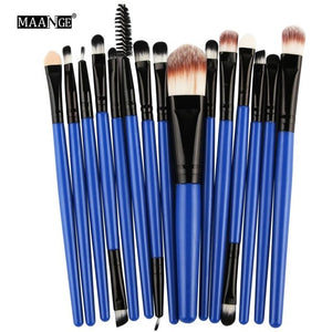 MAANGE 18/15pcs Makeup Brushes set profesional Foundation Blusher Eyeshadow Lips Make up Brush Cosmetic Set Kit pincel maquiagem