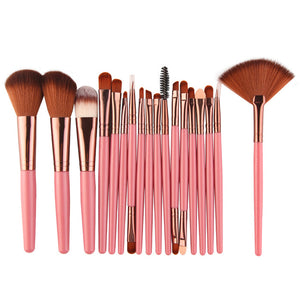 MAANGE 18/15pcs Makeup Brushes set profesional Foundation Blusher Eyeshadow Lips Make up Brush Cosmetic Set Kit pincel maquiagem