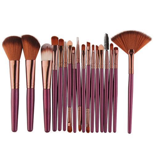 MAANGE 18/15pcs Makeup Brushes set profesional Foundation Blusher Eyeshadow Lips Make up Brush Cosmetic Set Kit pincel maquiagem