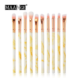 MAANGE Multifunctional 5/7/10pcs Marbling Makeup Brushes Set Eyeshadow Eyeliner Concealer Brush set Mini Make Up Brush Tool Kit