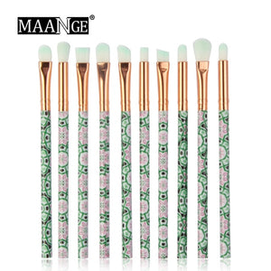 MAANGE Multifunctional 5/7/10pcs Marbling Makeup Brushes Set Eyeshadow Eyeliner Concealer Brush set Mini Make Up Brush Tool Kit