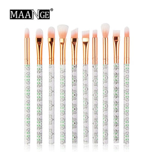 MAANGE Multifunctional 5/7/10pcs Marbling Makeup Brushes Set Eyeshadow Eyeliner Concealer Brush set Mini Make Up Brush Tool Kit