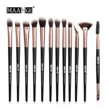 Load image into Gallery viewer, MAANGE New Make Up Brushes 3-12 PCS Professional Blending Eyeshadow Eyebrow Brush For Makeup Beauty Set