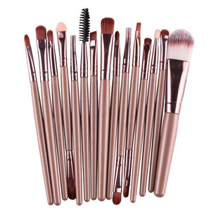 MAANGE Pro 15Pcs Makeup Brushes Set Eye Shadow Foundation Powder Eyeliner Eyelash Lip Make Up Brush Cosmetic Beauty Tool Kit Hot