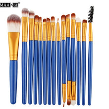 Load image into Gallery viewer, MAANGE Pro 15Pcs Makeup Brushes Set Eye Shadow Foundation Powder Eyeliner Eyelash Lip Make Up Brush Cosmetic Beauty Tool Kit Hot