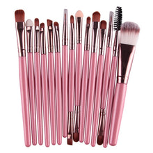 Load image into Gallery viewer, MAANGE Pro 15Pcs Makeup Brushes Set Eye Shadow Foundation Powder Eyeliner Eyelash Lip Make Up Brush Cosmetic Beauty Tool Kit Hot